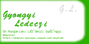 gyongyi ledeczi business card